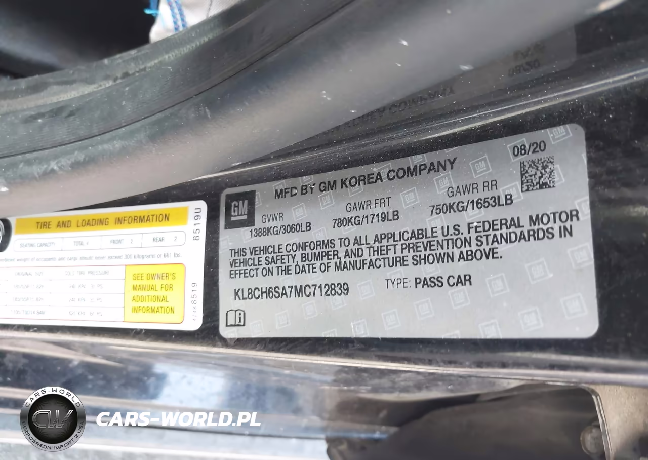 2021 Chevrolet Spark Fwd Activ Automatic VIN:KL8CH6SA7MC712839 - 9