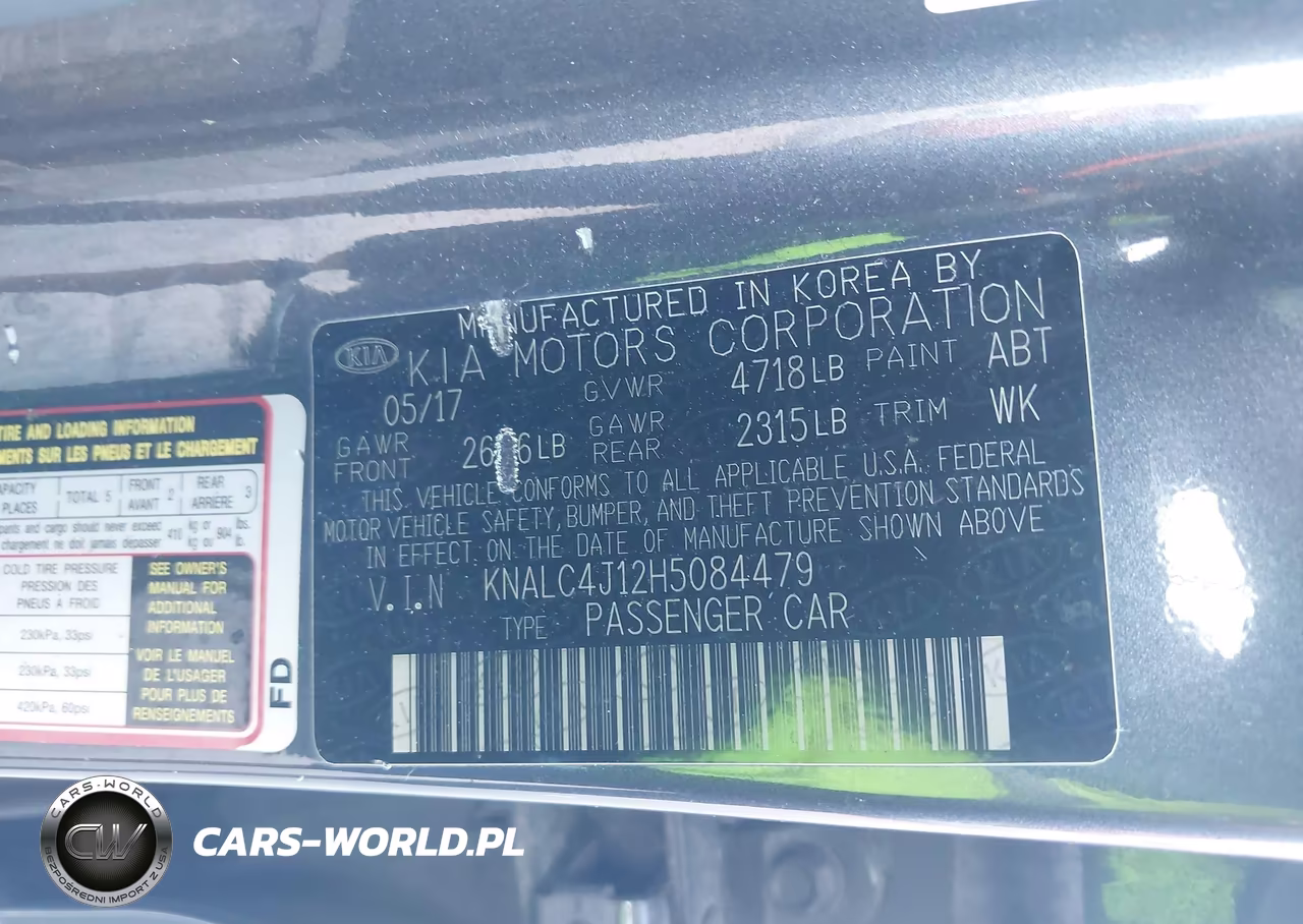 2017 Kia Cadenza Premium VIN:KNALC4J12H5084479 - 9