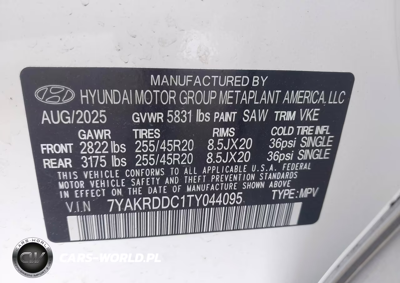 2026 Hyundai Ioniq 5 Limited VIN:7YAKRDDC1TY044095 - 9