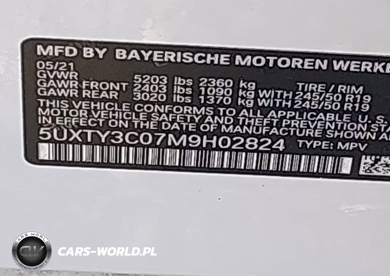 2021 BMW X3 Sdrive30I VIN:5UXTY3C07M9H02824 - 9
