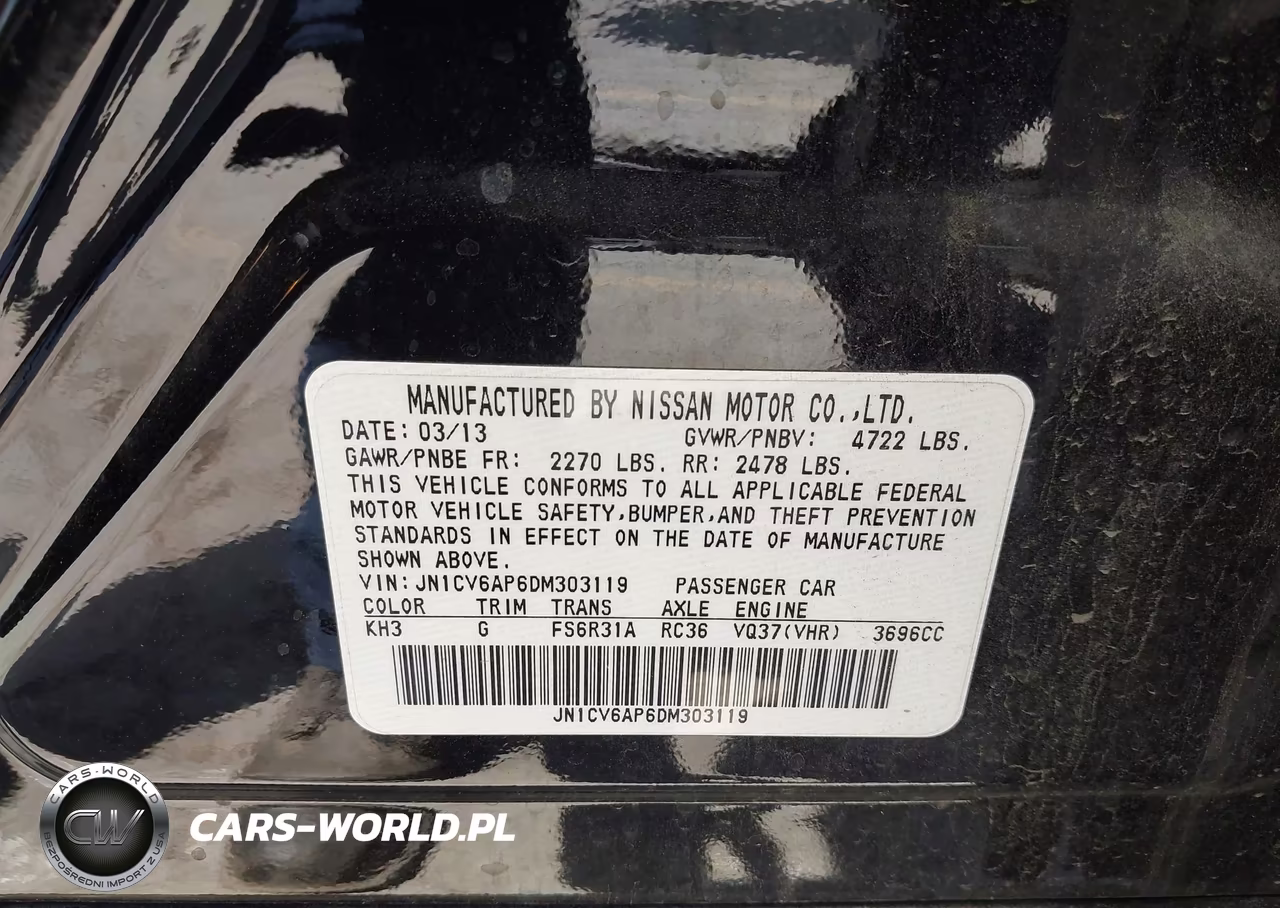 2013 Infiniti G37 Sport VIN:JN1CV6AP6DM303119 - 9