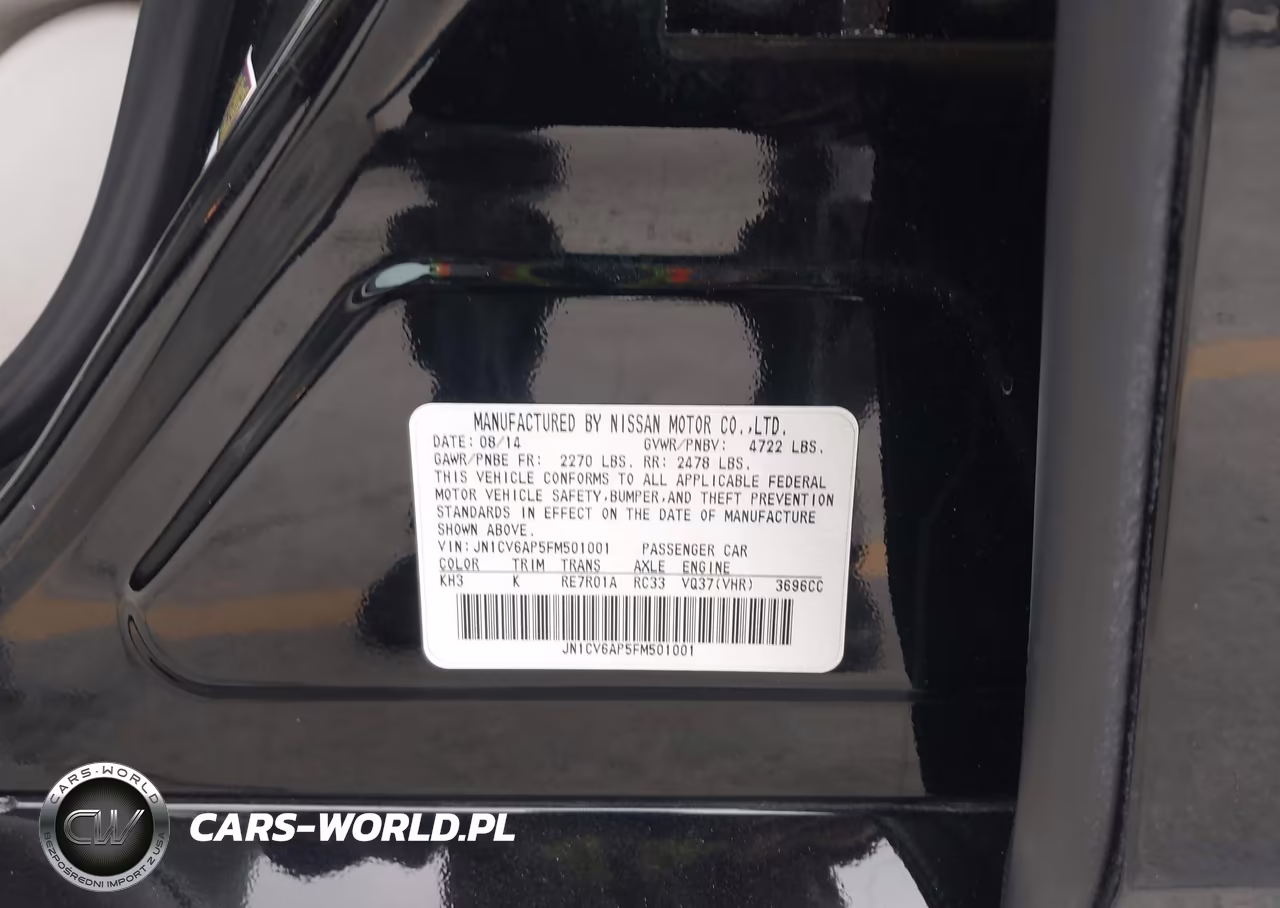 2015 Infiniti Q40 VIN:JN1CV6AP5FM501001 - 9