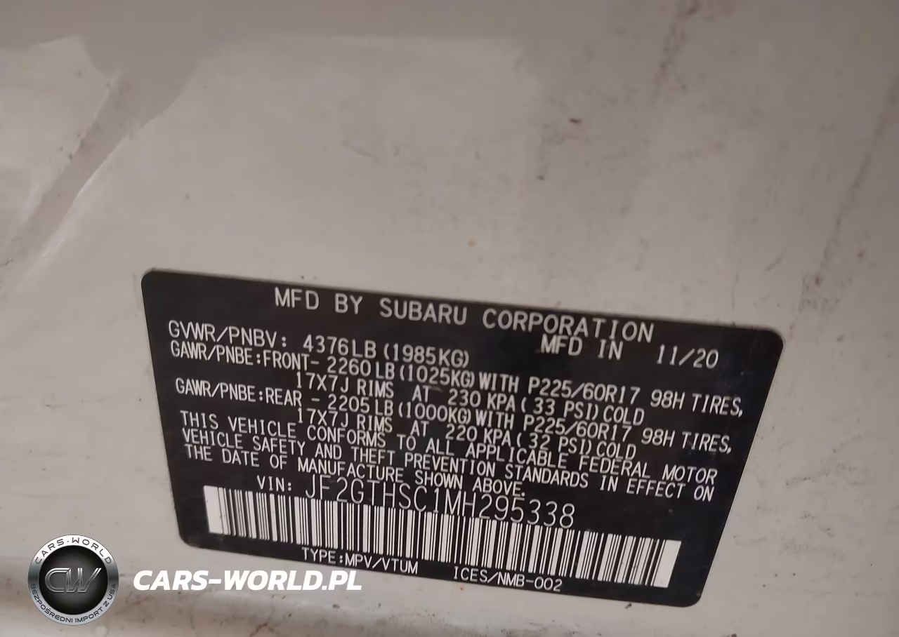 2021 Subaru Crosstrek Sport VIN:JF2GTHSC1MH295338 - 9