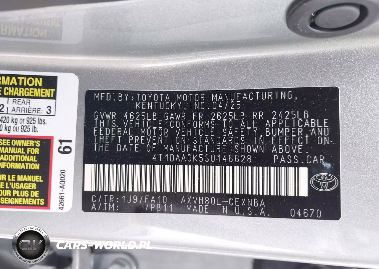 2025 Toyota Camry Xse VIN:4T1DAACK5SU146628 - 9
