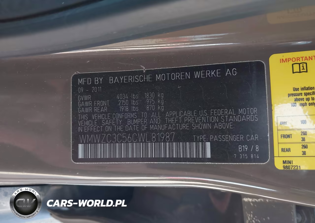 2012 Mini Cooper S Countryman VIN:WMWZC3C56CWL81987 - 9