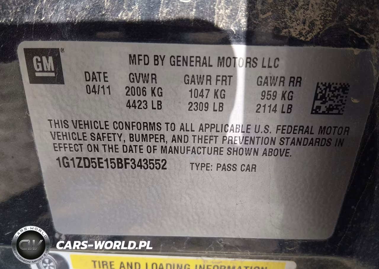 2011 Chevrolet Malibu 2Lt VIN:1G1ZD5E15BF343552 - 9