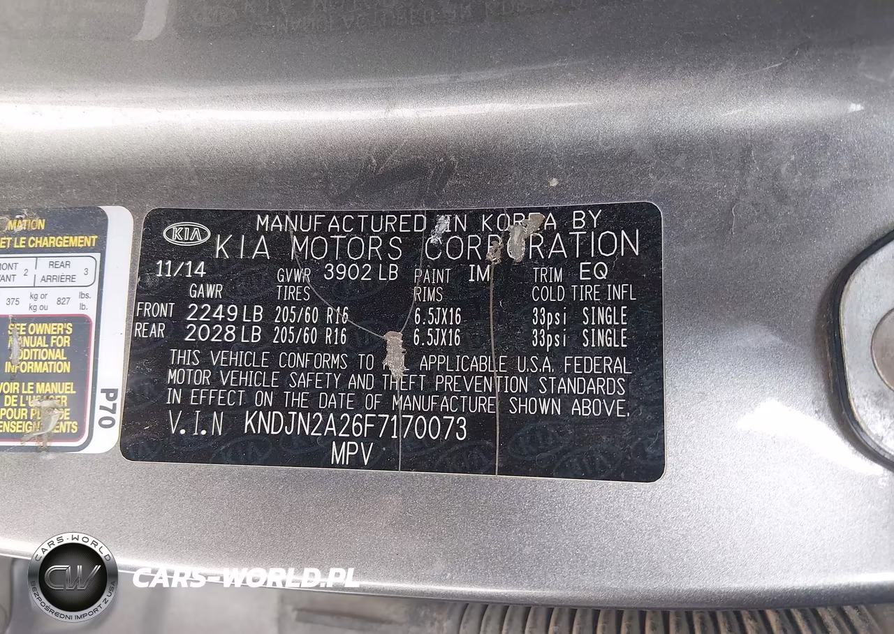 2015 Kia Soul VIN:KNDJN2A26F7170073 - 9