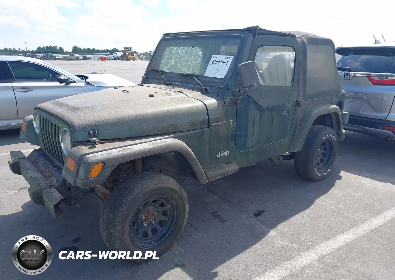 2000 Jeep Sw VIN:IJ4FA29P1YP709157 - 2