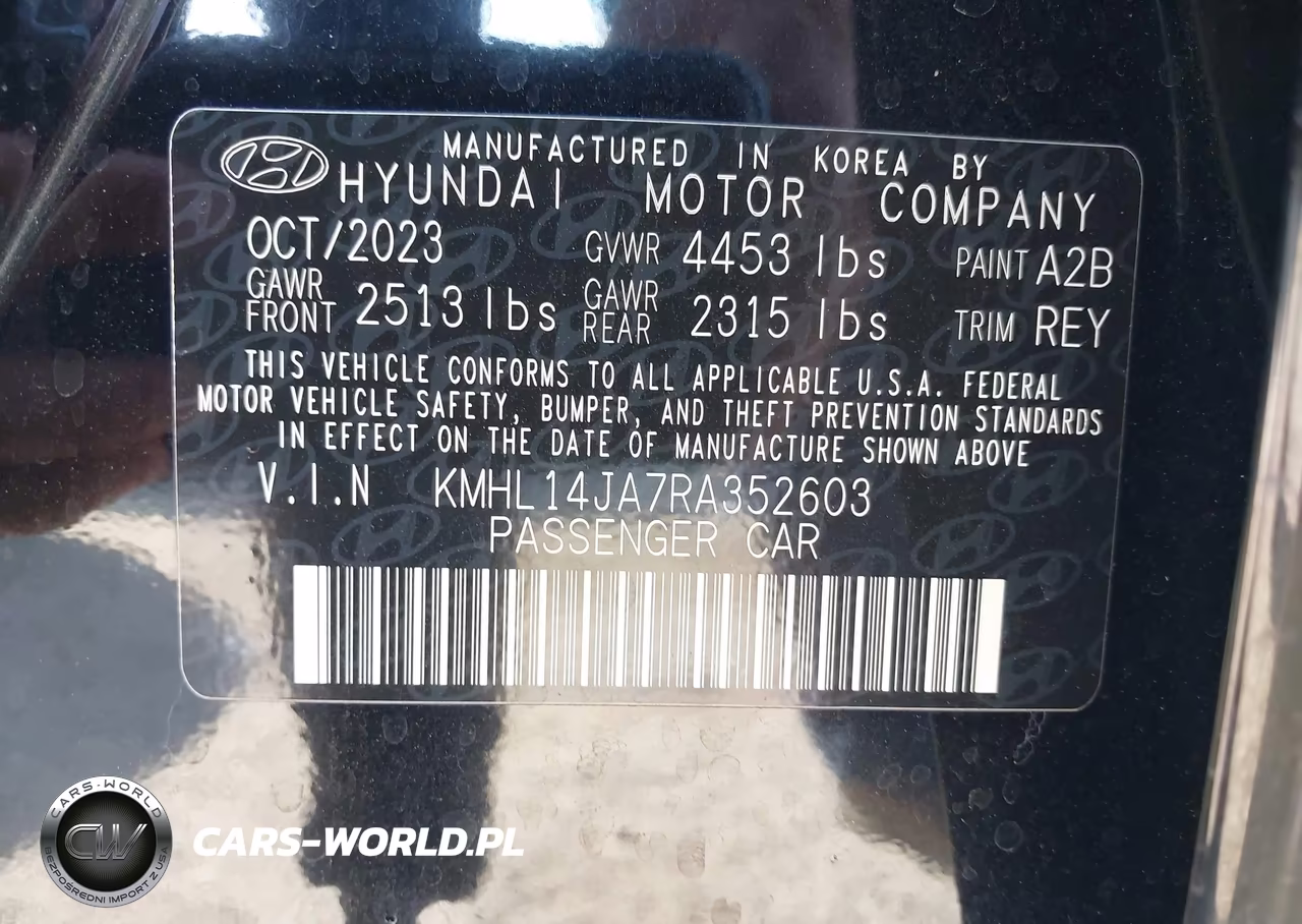 2024 Hyundai Sonata Sel VIN:KMHL14JA7RA352603 - 9