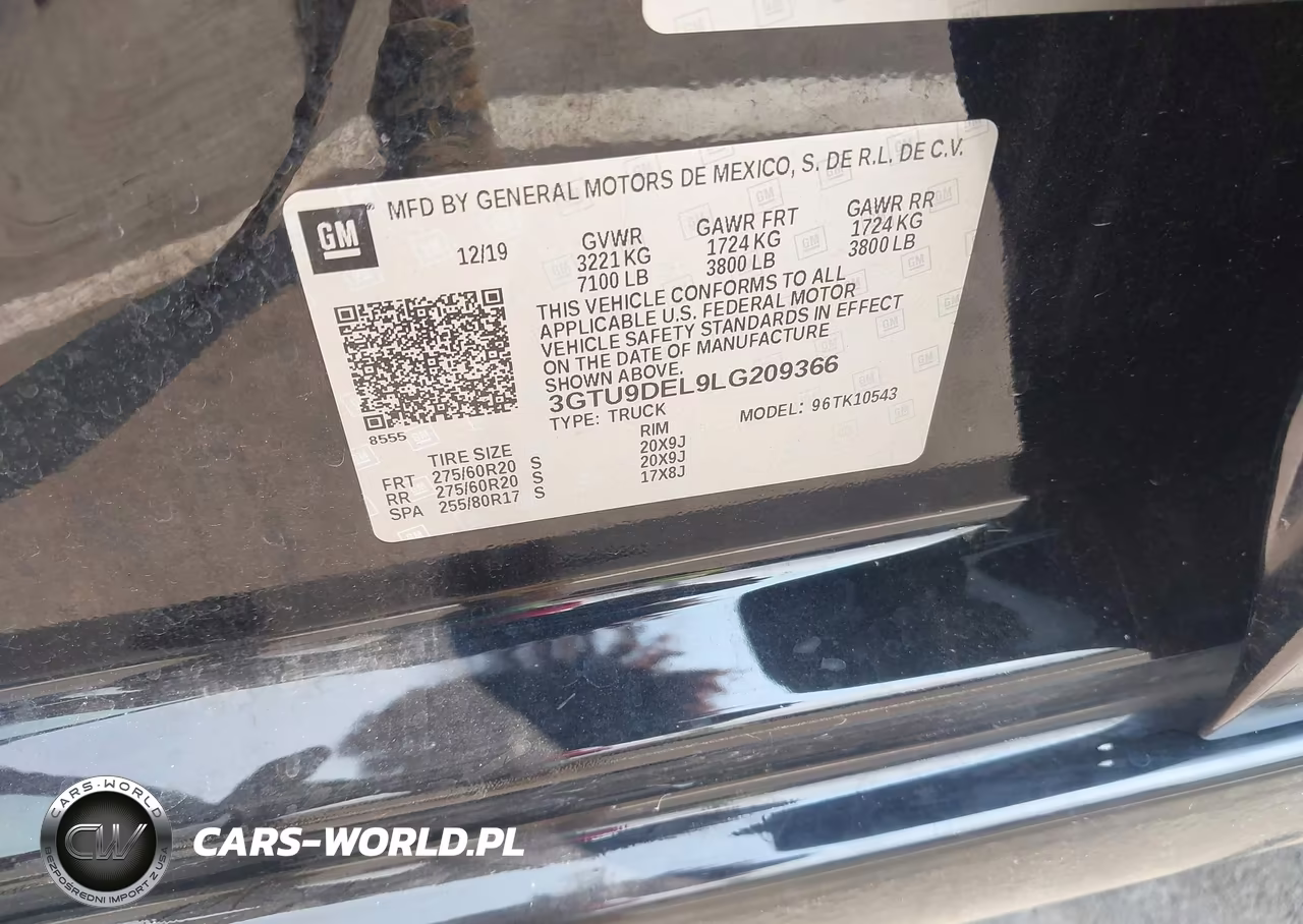2020 GMC Sierra 1500 4Wd Short Box Slt VIN:3GTU9DEL9LG209366 - 9