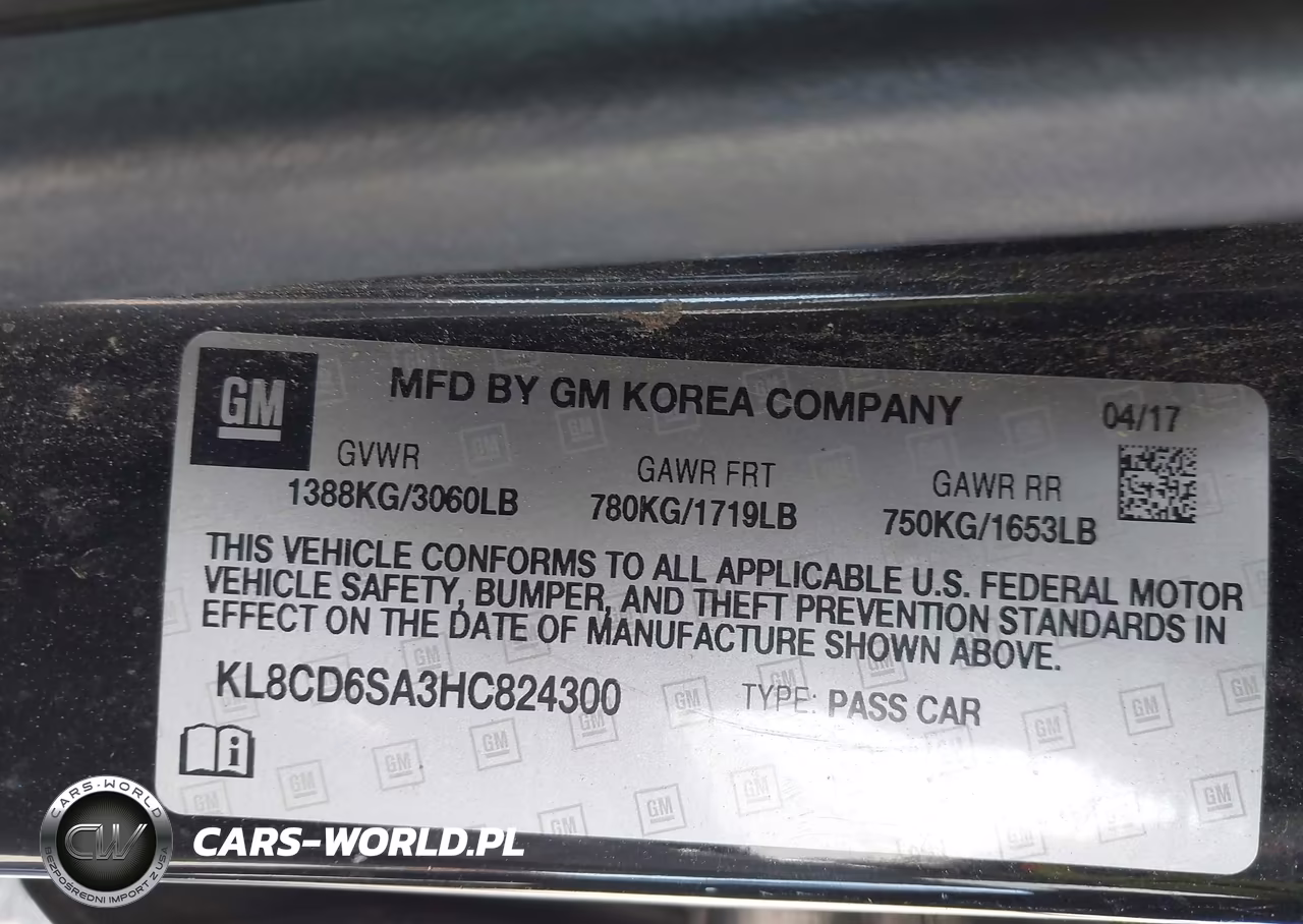 2017 Chevrolet Spark 1Lt Cvt VIN:KL8CD6SA3HC824300 - 9
