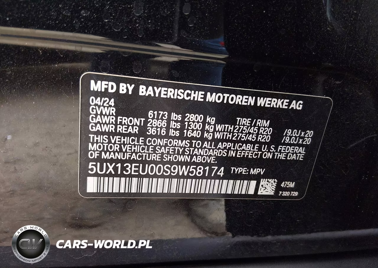 2025 BMW X5 Sdrive40I VIN:5UX13EU00S9W58174 - 9