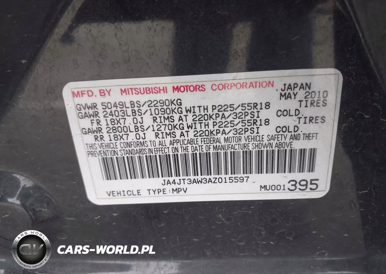 2010 Mitsubishi Outlander Se VIN:JA4JT3AW3AZ015597 - 9