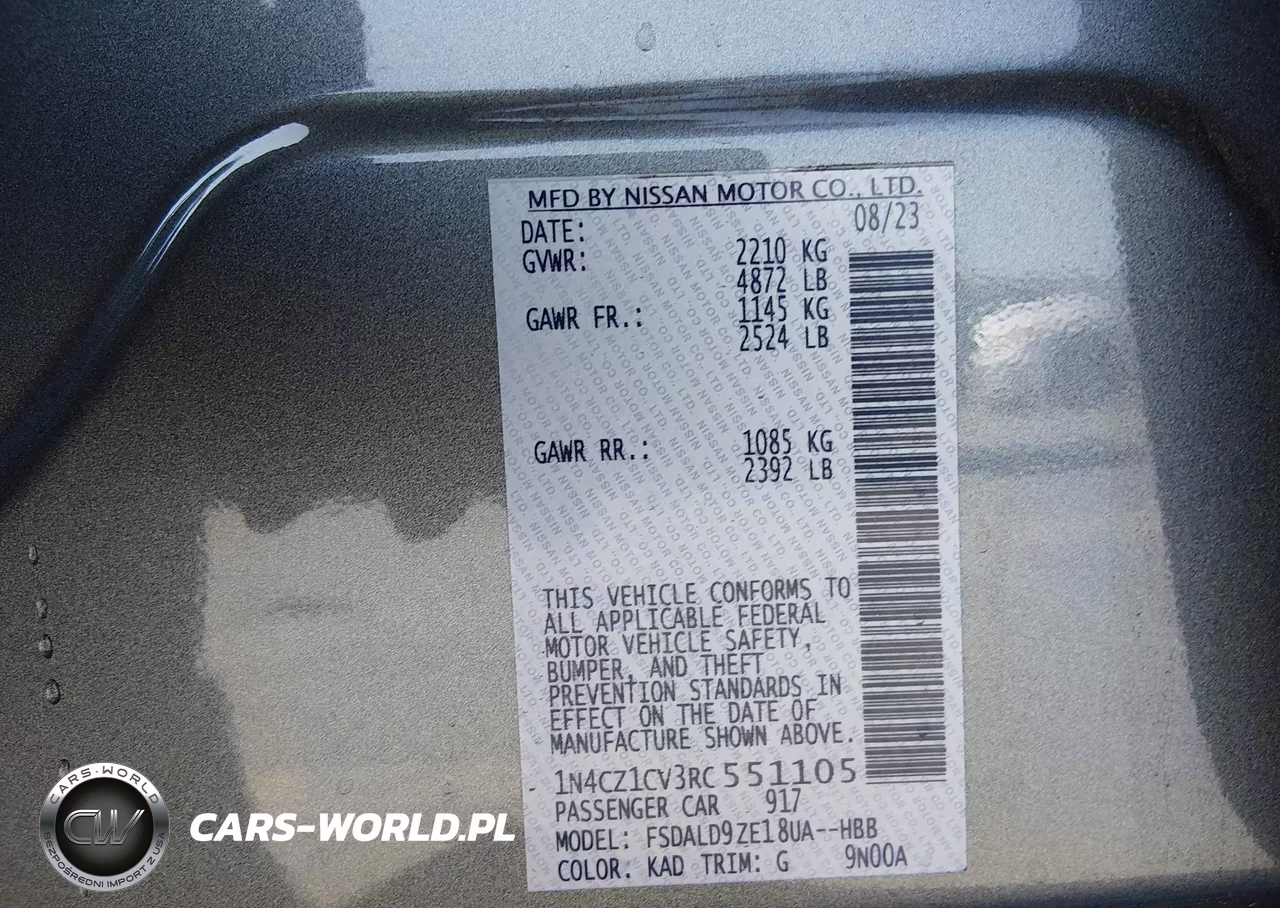 2024 Nissan Leaf Sv Plus VIN:1N4CZ1CV3RC551105 - 9