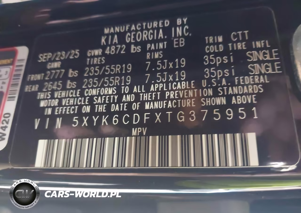 2026 Kia Sportage X-Line VIN:5XYK6CDFXTG375951 - 9