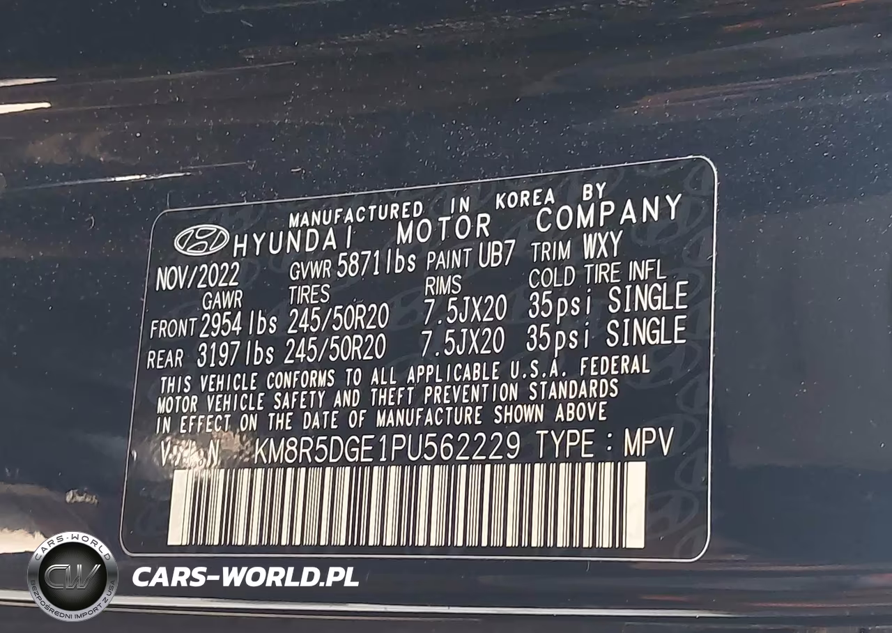 2023 Hyundai Palisade Limited VIN:KM8R5DGE1PU562229 - 9