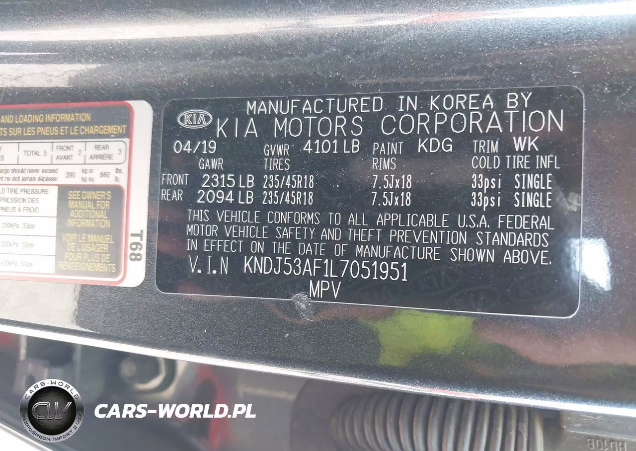 2020 Kia Soul Gt-Line Turbo VIN:KNDJ53AF1L7051951 - 9
