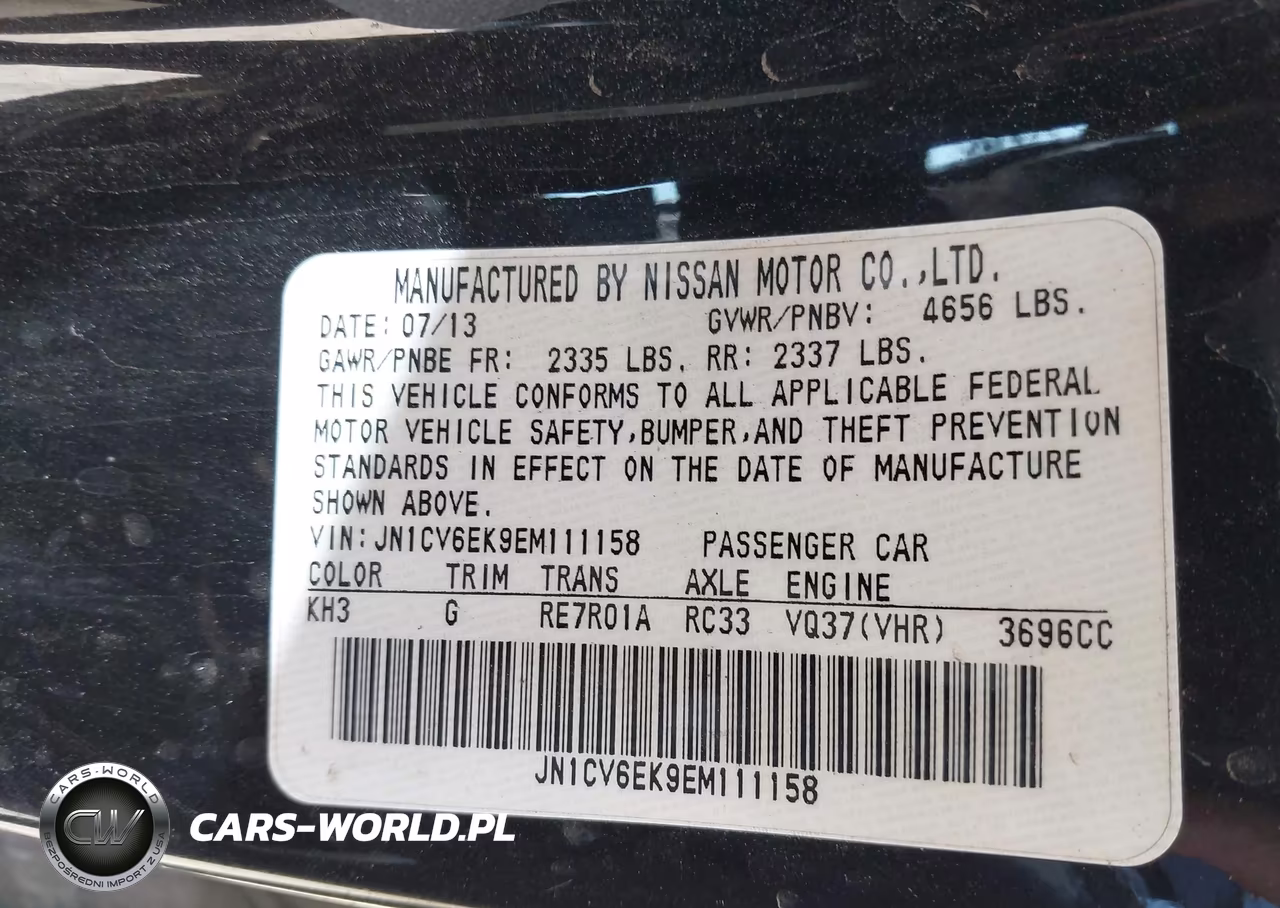 2014 Infiniti Q60 Journey VIN:JN1CV6EK9EM111158 - 9