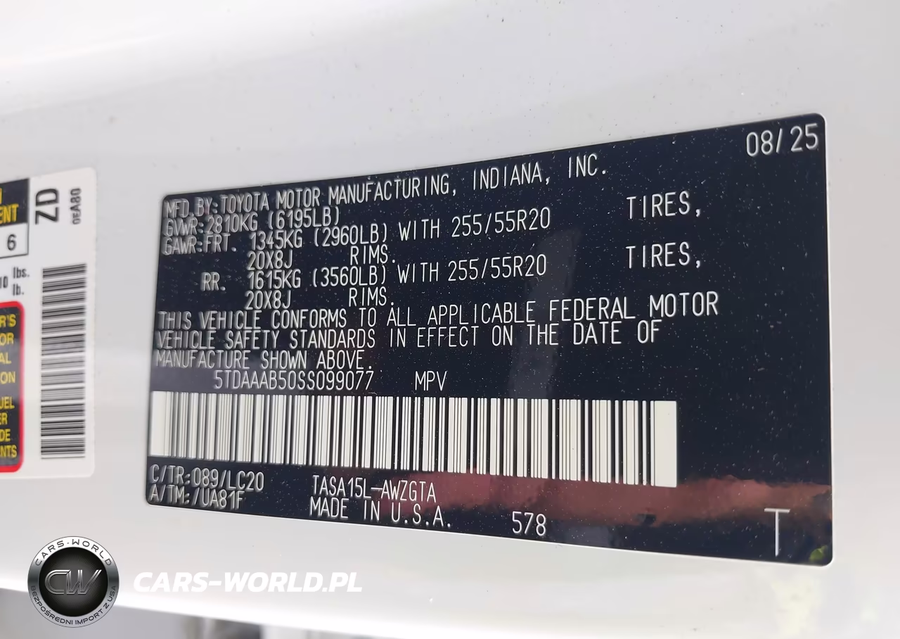 2025 Toyota Grand Highlander Limited VIN:5TDAAAB50SS099077 - 9