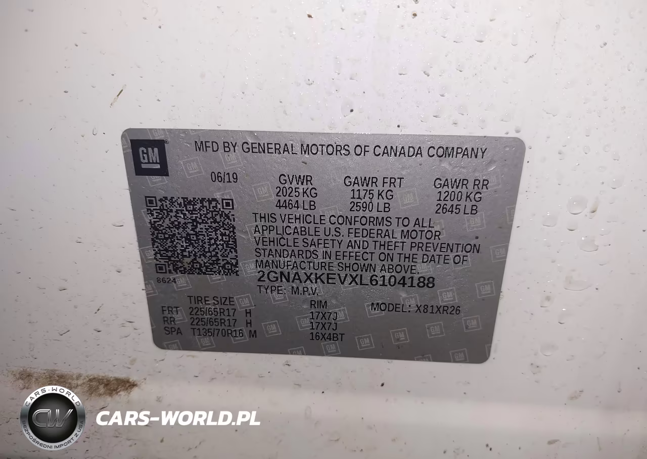 2020 Chevrolet Equinox Fwd Lt 1.5L Turbo VIN:2GNAXKEVXL6104188 - 9