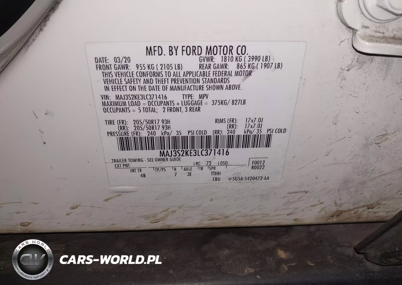 2020 Ford Ecosport Titanium VIN:MAJ3S2KE3LC371416 - 9