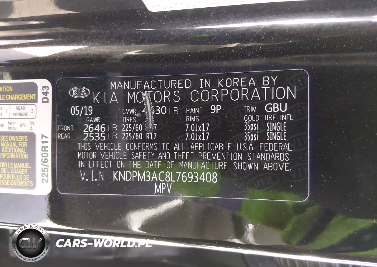2020 Kia Sportage Lx VIN:KNDPM3AC8L7693408 - 9