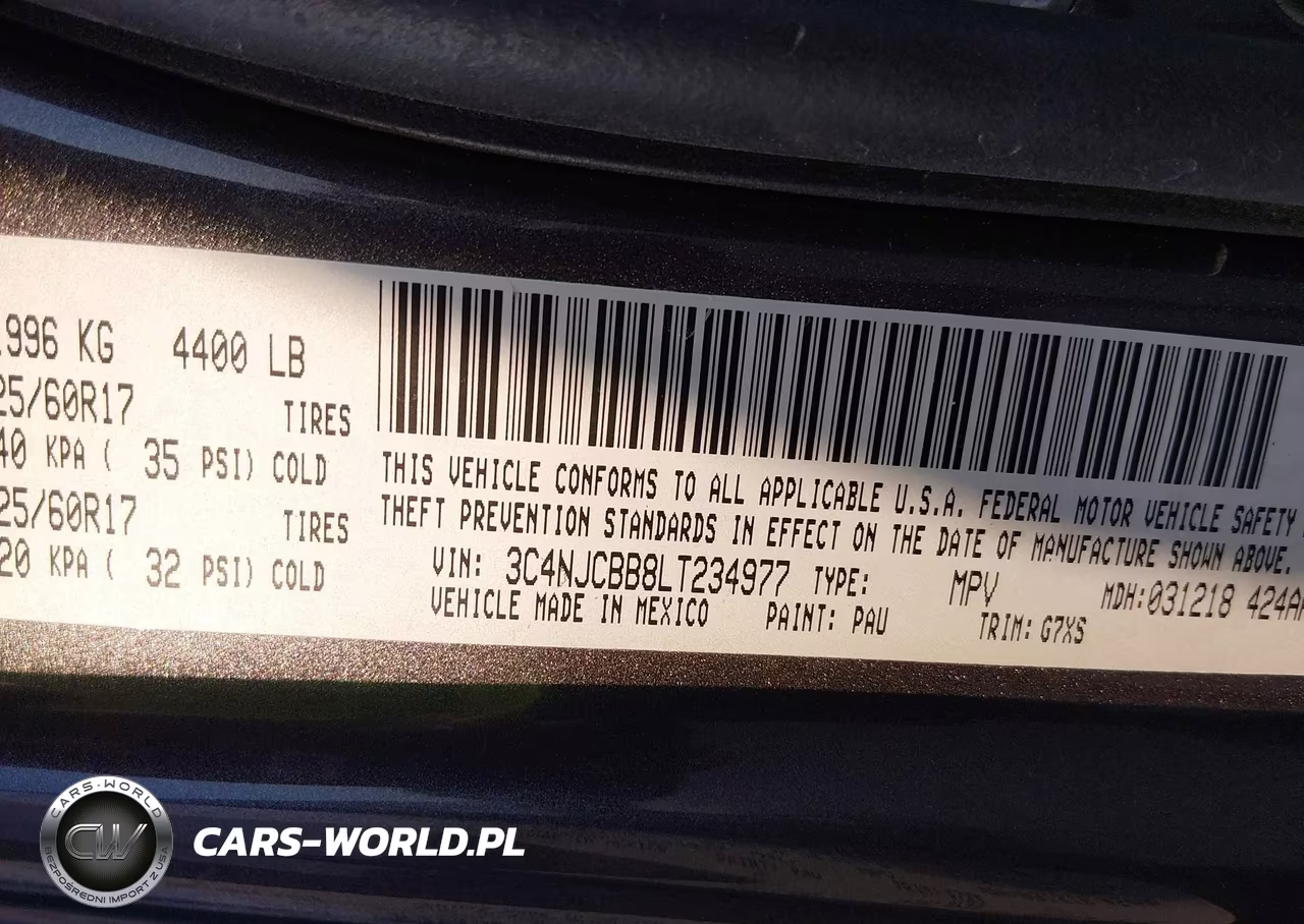 2020 Jeep Compass Sun And Safety Fwd VIN:3C4NJCBB8LT234977 - 9