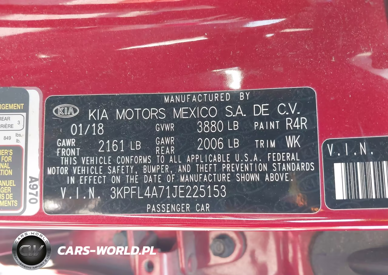 2018 Kia Forte S VIN:3KPFL4A71JE225153 - 9