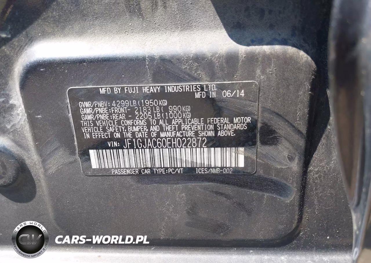2014 Subaru Impreza 2.0I Premium VIN:JF1GJAC60EH022872 - 9