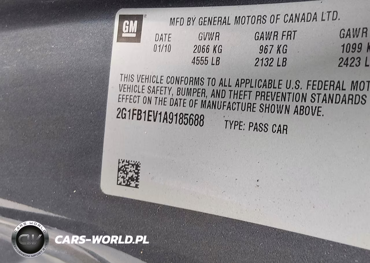 2010 Chevrolet Camaro 1Lt VIN:2G1FB1EV1A9185688 - 9