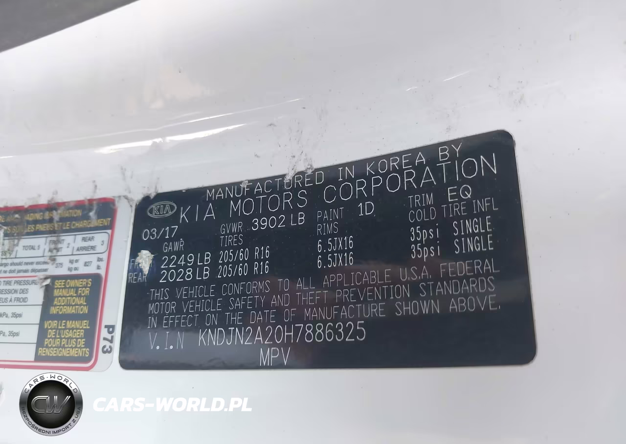 2017 Kia Soul VIN:KNDJN2A20H7886325 - 9