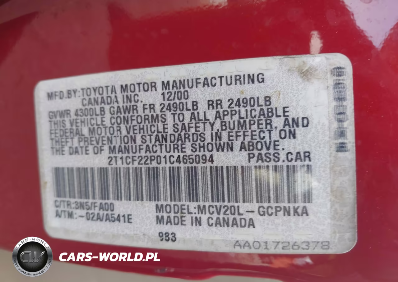 2001 Toyota Camry Solara Se V6 VIN:2T1CF22P01C465094 - 9