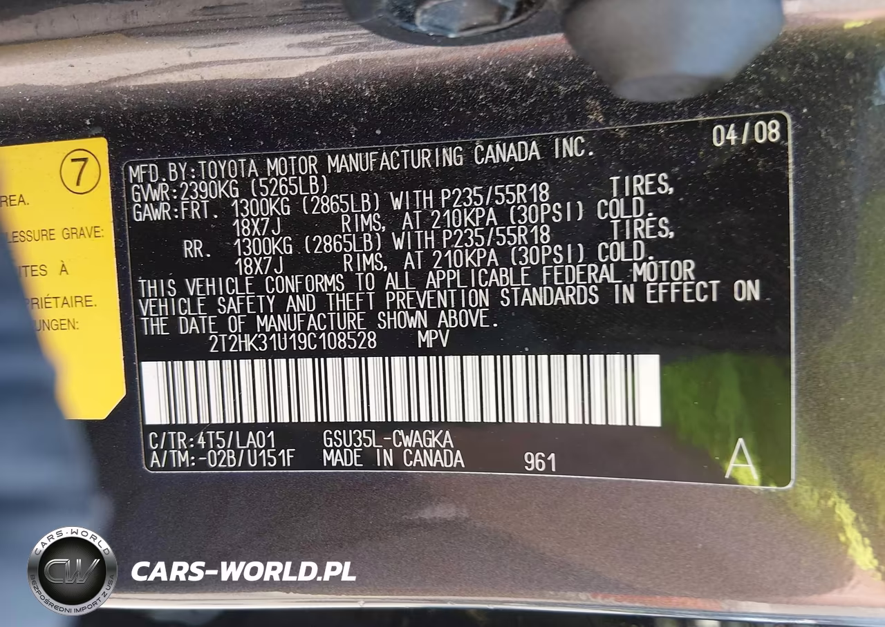 2009 Lexus Rx 350 VIN:2T2HK31U19C108528 - 9