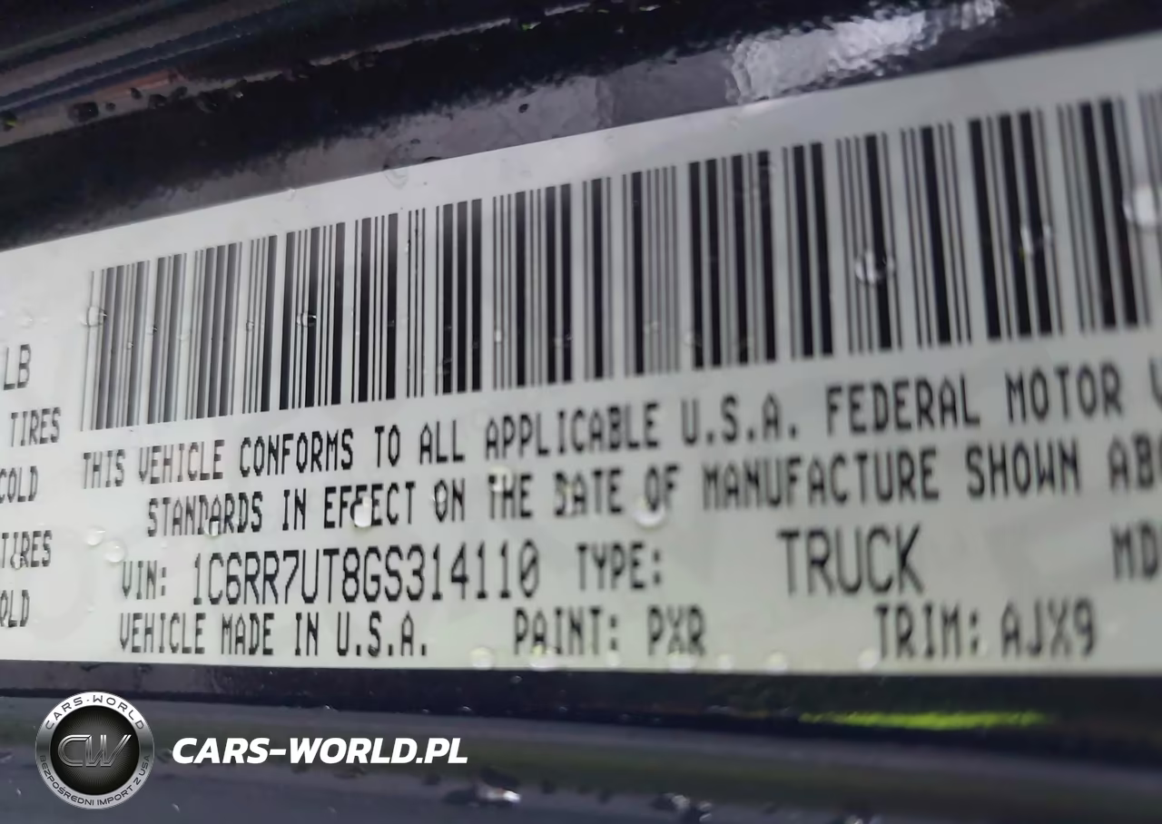 2016 Ram 1500 Sport VIN:1C6RR7UT8GS314110 - 9