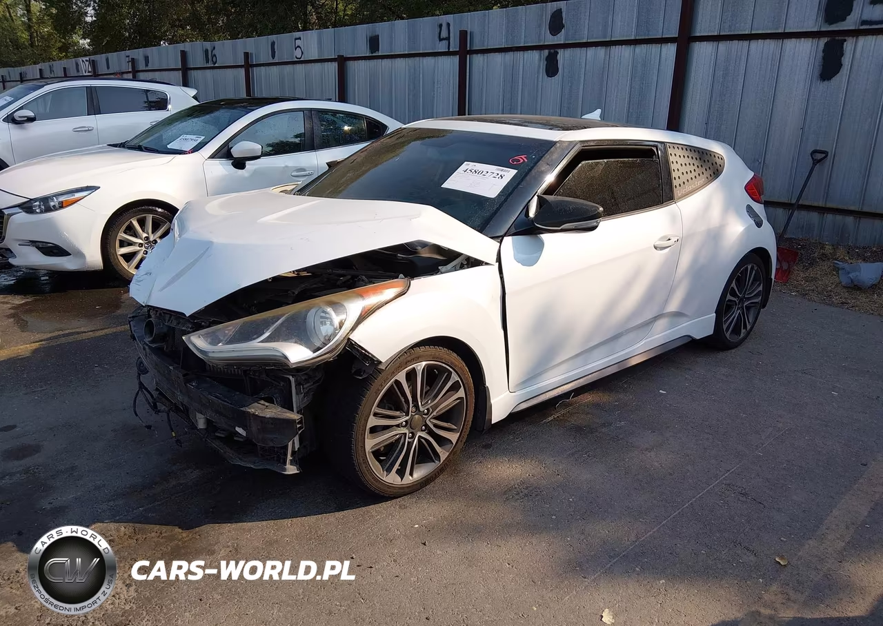 2016 Hyundai Veloster Turbo VIN:KMHTC6AE5GU302111 - 2