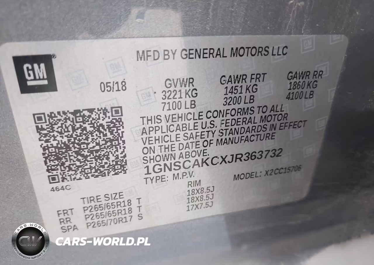 2018 Chevrolet Tahoe Ls VIN:1GNSCAKCXJR363732 - 9