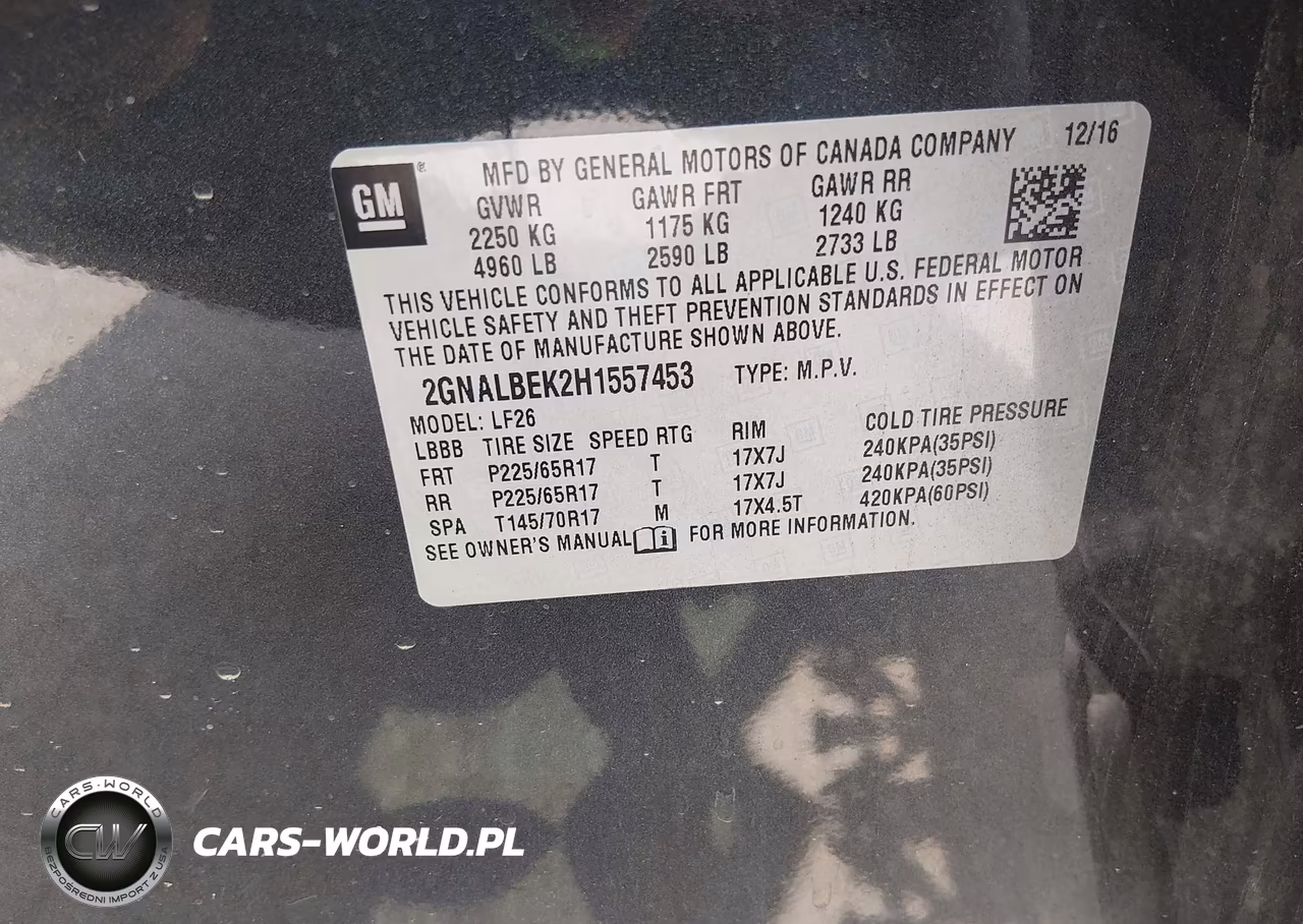 2017 Chevrolet Equinox Ls VIN:2GNALBEK2H1557453 - 9