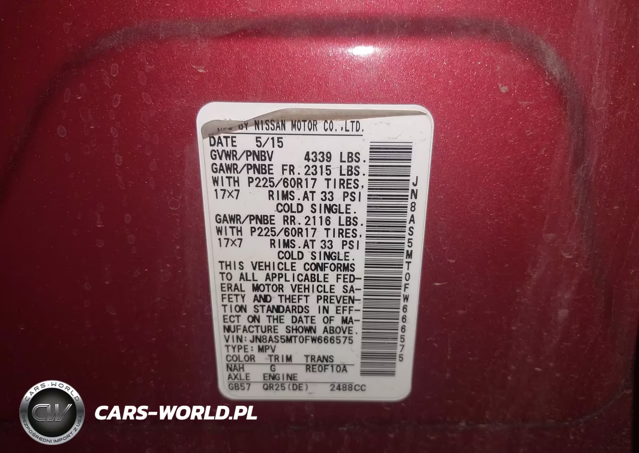 2015 Nissan Rogue Select S VIN:JN8AS5MT0FW666575 - 9