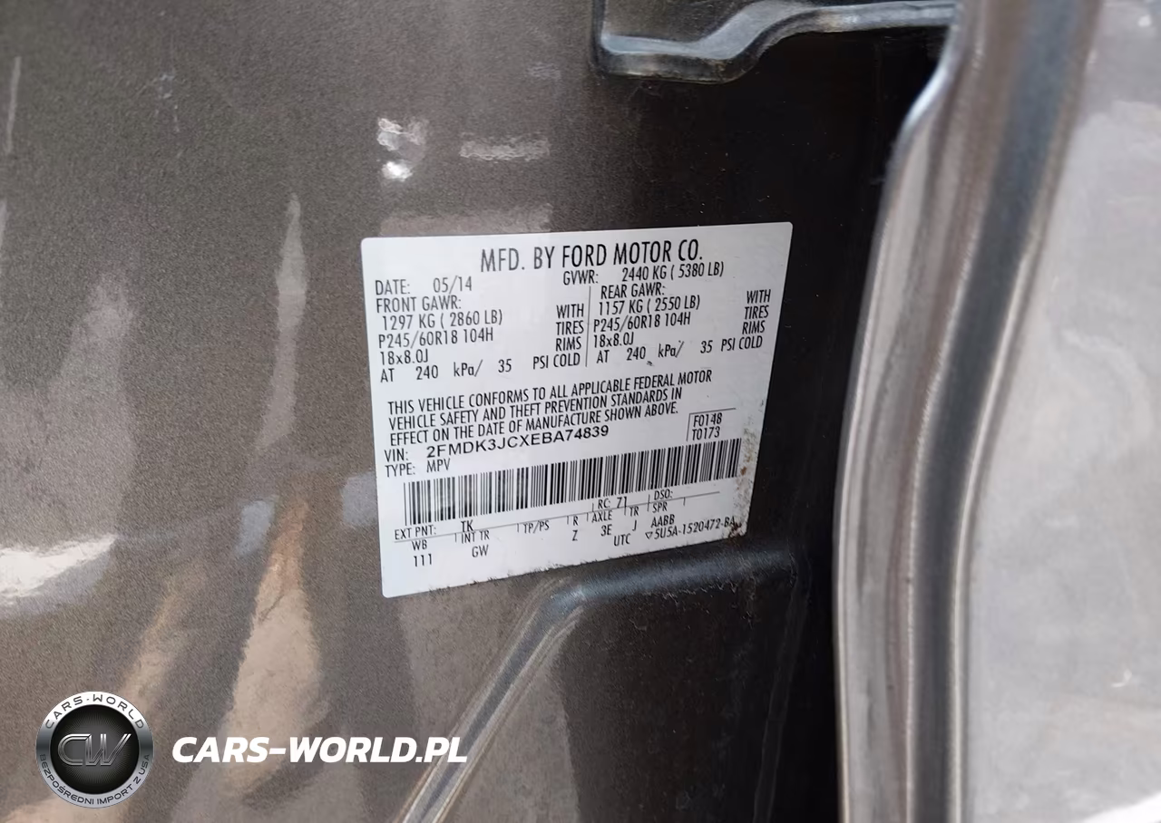 2014 Ford Edge Sel VIN:2FMDK3JCXEBA74839 - 9