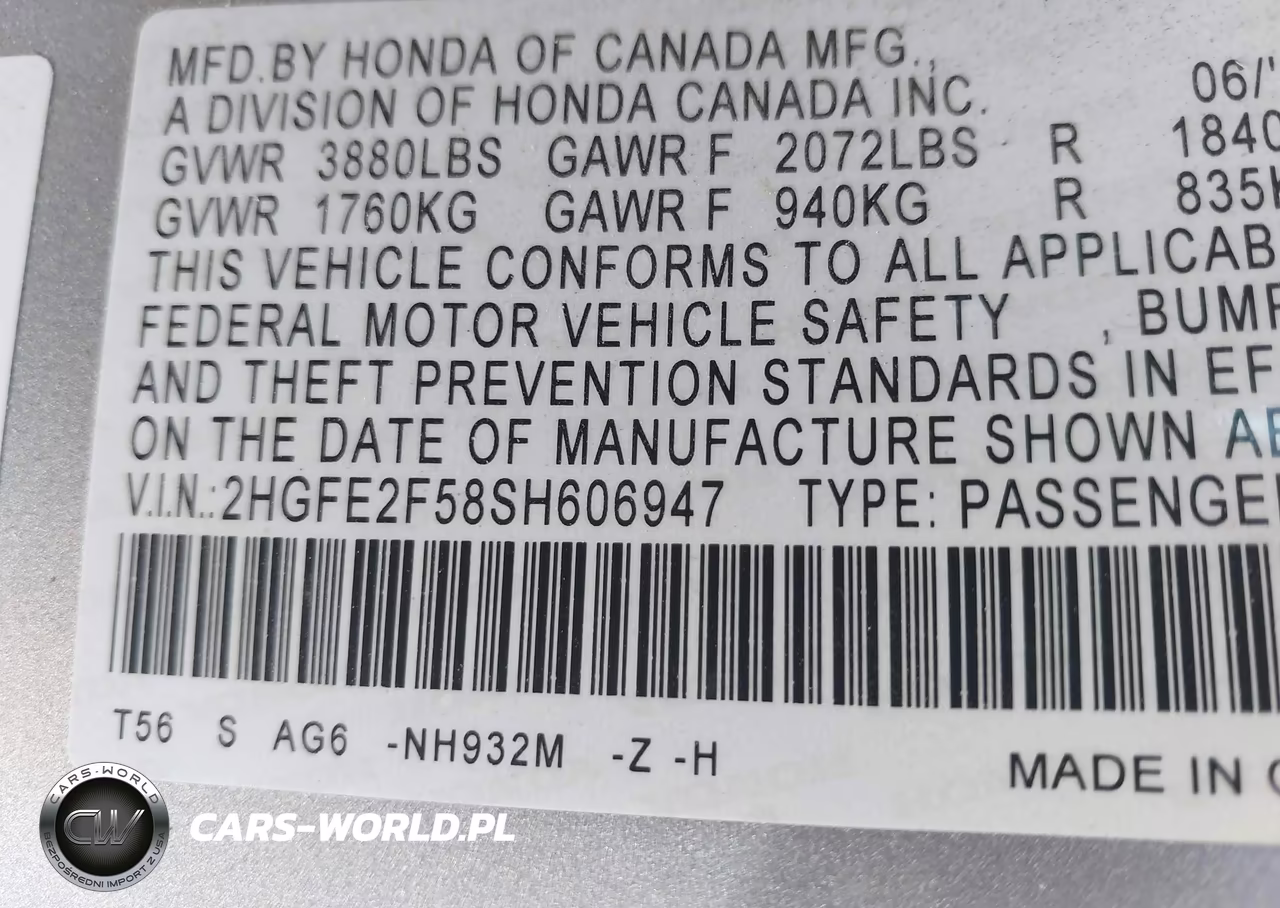 2025 Honda Civic Sport VIN:2HGFE2F58SH606947 - 9