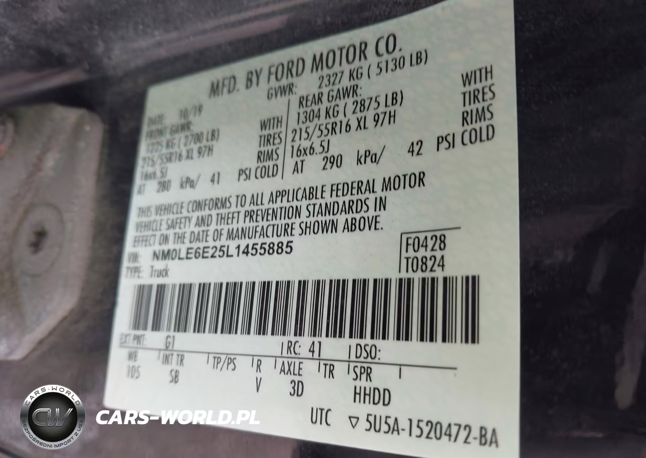 2020 Ford Transit Connect Xl VIN:NM0LE6E25L1455885 - 9