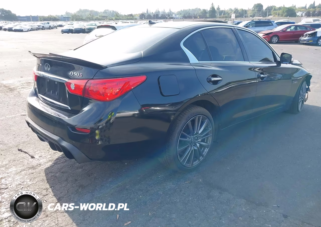 2017 Infiniti Q50 3.0T Red Sport 400 VIN:JN1FV7AR0HM871389 - 4