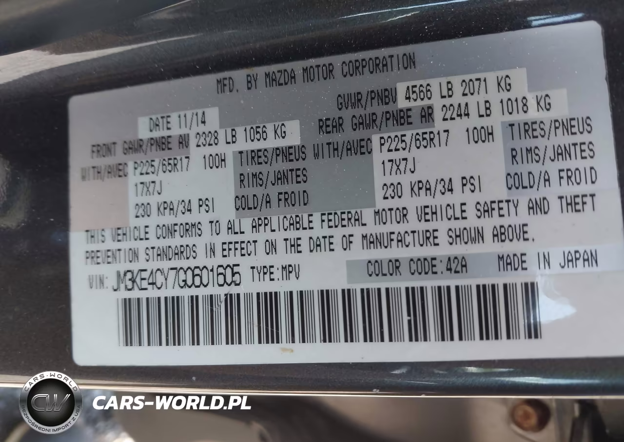 2016 Mazda Cx-5 Touring VIN:JM3KE4CY7G0601605 - 9
