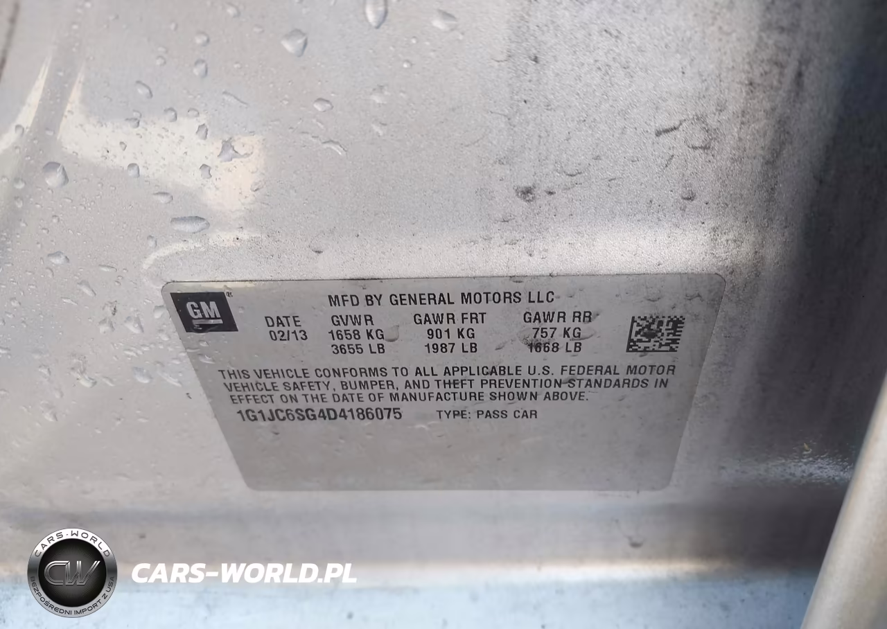 2013 Chevrolet Sonic Lt Auto VIN:1G1JC6SG4D4186075 - 9