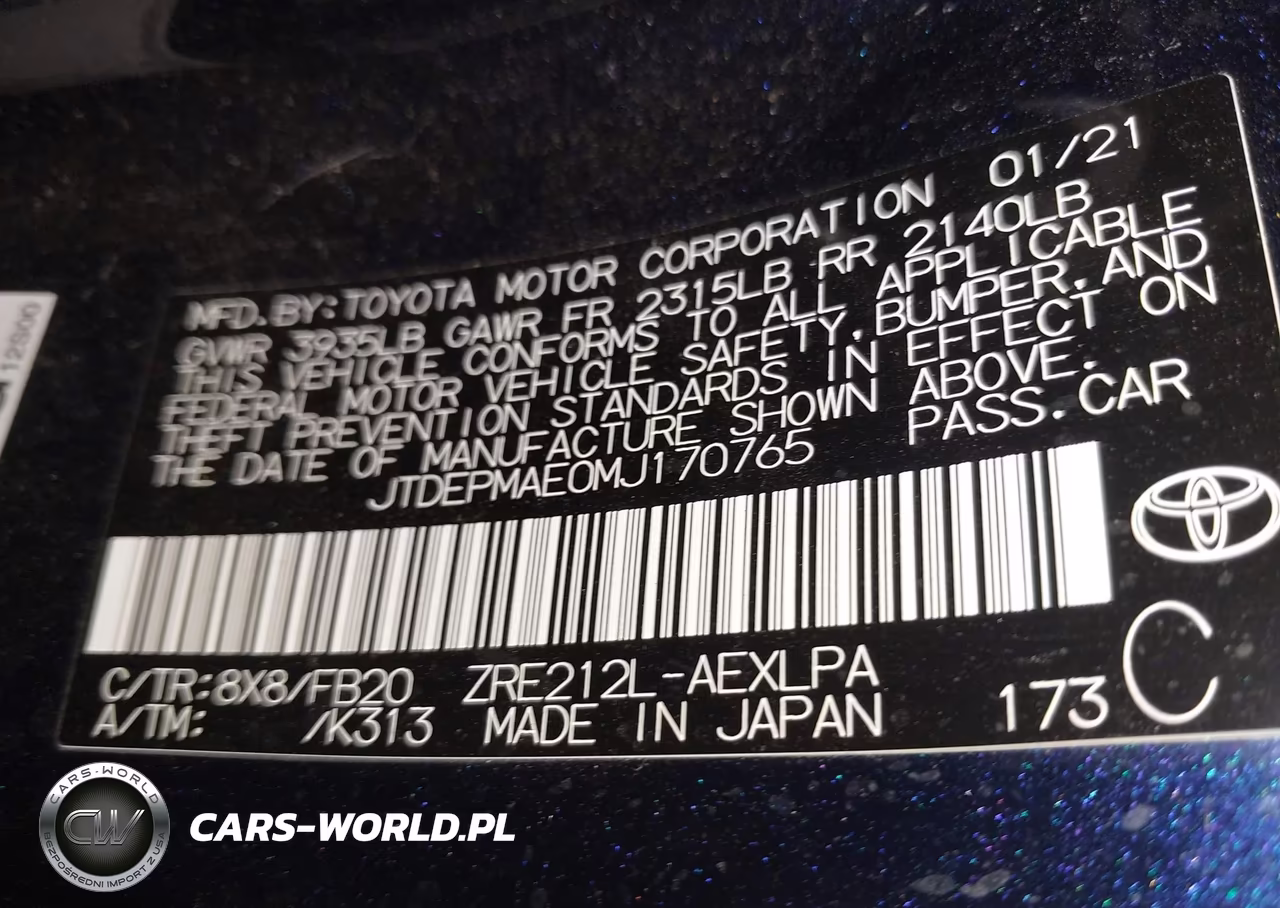 2021 Toyota Corolla Le VIN:JTDEPMAE0MJ170765 - 9
