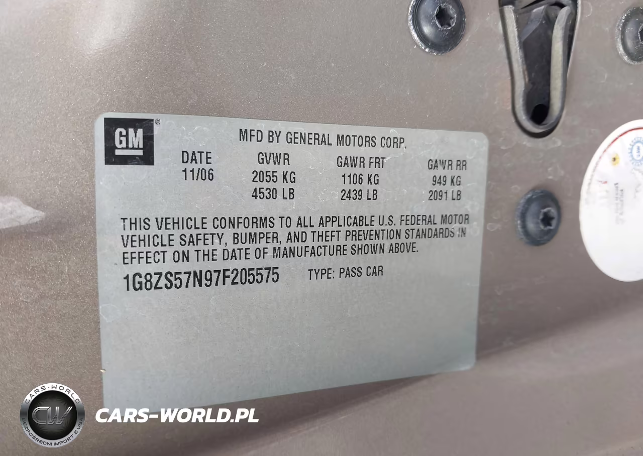 2007 Saturn Aura Xe VIN:1G8ZS57N97F205575 - 9