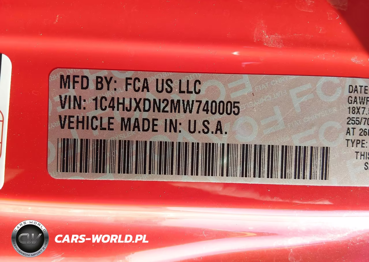 2021 Jeep Wrangler Unlimited Sport Altitude 4X4 VIN:1C4HJXDN2MW740005 - 9