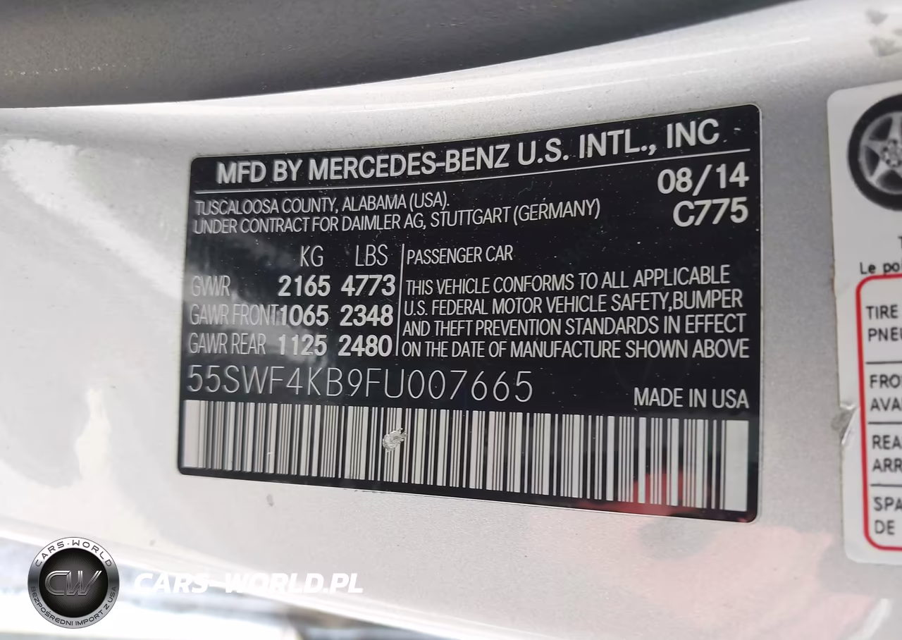 2015 Mercedes-Benz C 300 4Matic VIN:55SWF4KB9FU007665 - 9