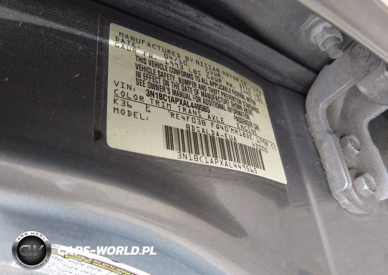 2010 Nissan Versa 1.8S VIN:3N1BC1APXAL449565 - 9