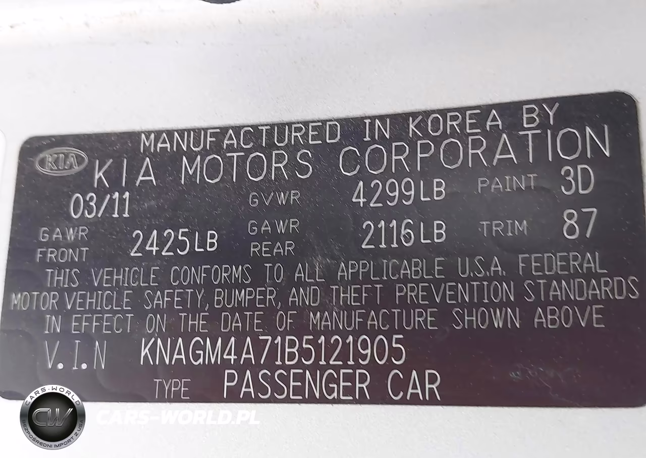 2011 Kia Optima Lx VIN:KNAGM4A71B5121905 - 9